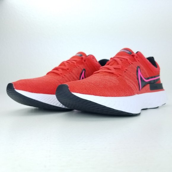 Nike React Infinity Run Flyknit 2 Womens Running Shoe Red DM8073 600 Sizes 7-9.5 - Picture 2 of 9